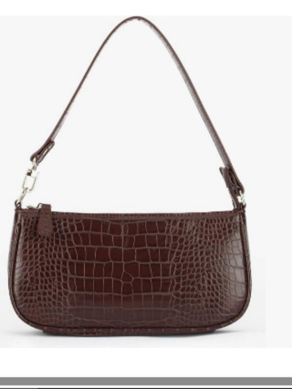 Bag Crocodile Effect Retro Faux Leather Classic Clutch Shoulder Purse